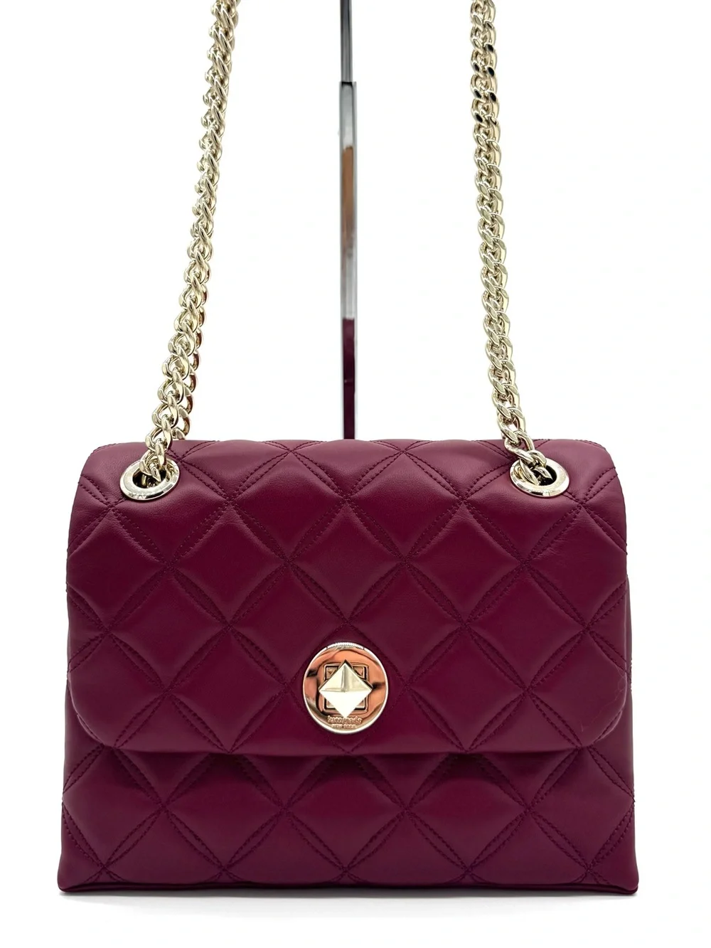 Kate Spade Natalia Small Flap Crossbody Bag in Blackberry